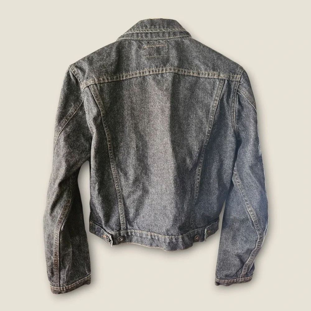 Polo Jeans‎ Co. Ralph Lauren Kids Denim Jacket Black Wash USA Made Large